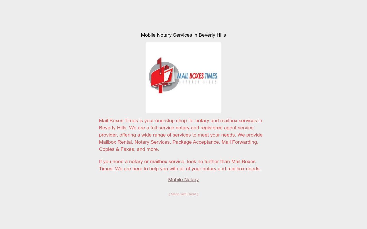 Carrd profile picture for @mailboxes